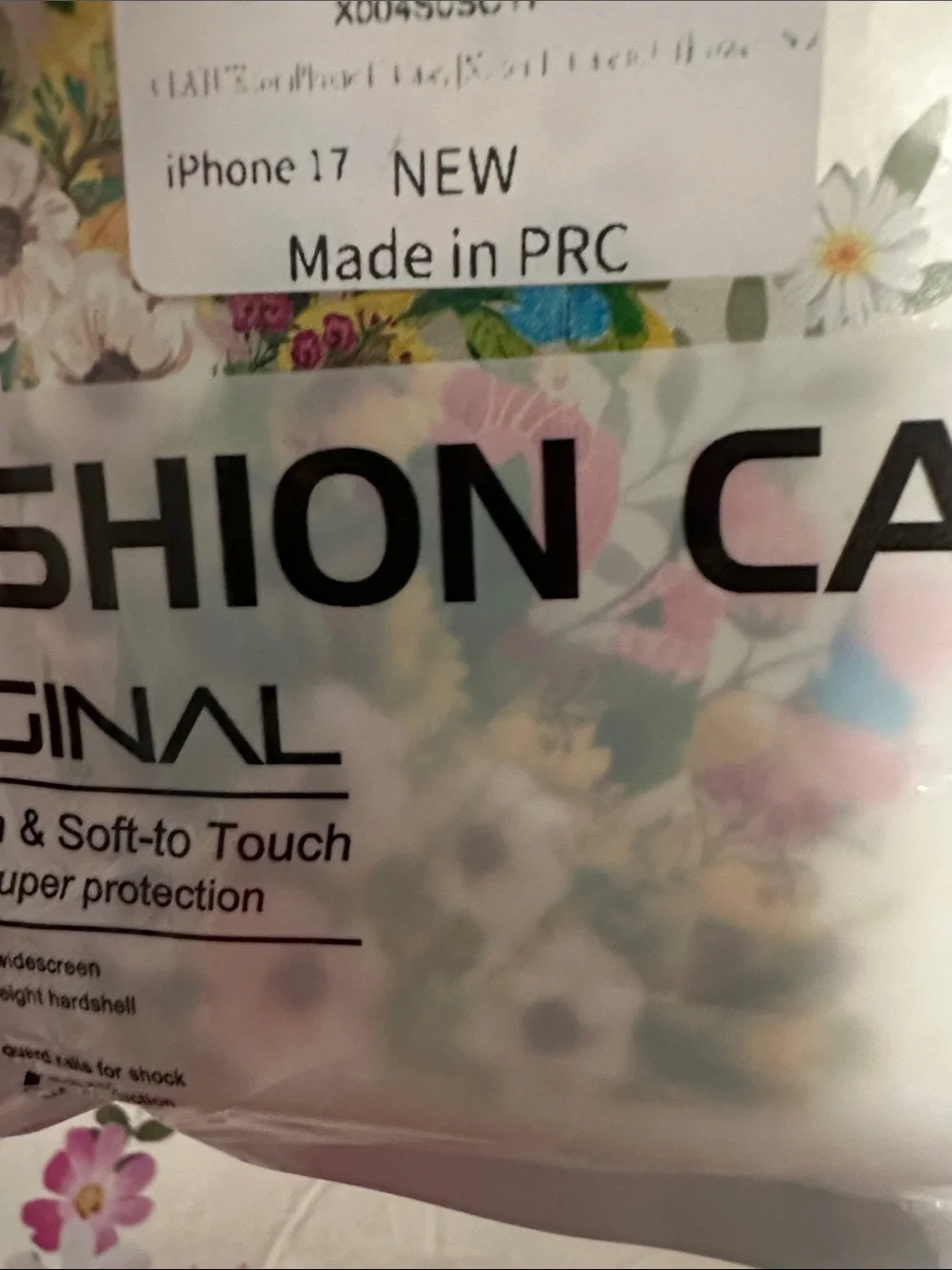 Floral Clear Protective Phone Case - Multicolor for iPhone 17 NWT